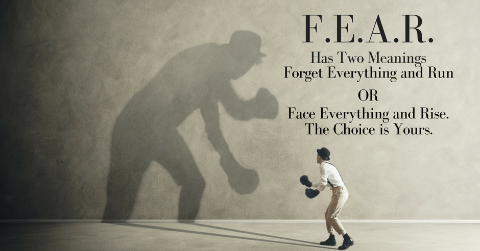 Fear Has Two Meanings Fort Mill SC Healthy Lifestyle